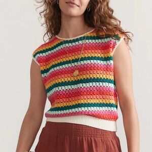 Marine Layer FAYE Striped Knit Top